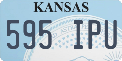 KS license plate 595IPU