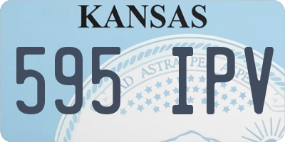 KS license plate 595IPV