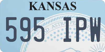 KS license plate 595IPW
