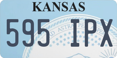 KS license plate 595IPX