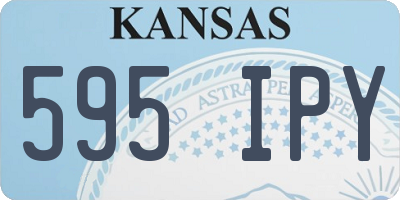 KS license plate 595IPY