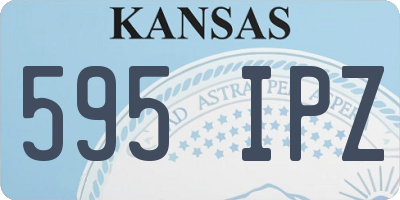 KS license plate 595IPZ