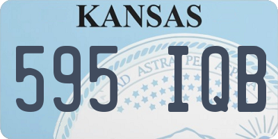 KS license plate 595IQB