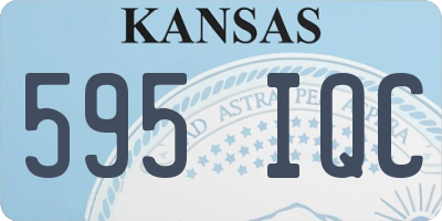 KS license plate 595IQC