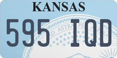 KS license plate 595IQD