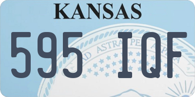 KS license plate 595IQF