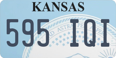 KS license plate 595IQI