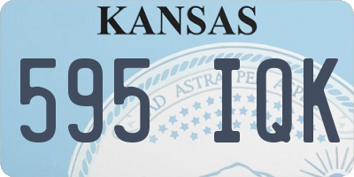 KS license plate 595IQK