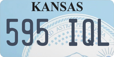 KS license plate 595IQL