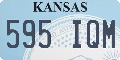 KS license plate 595IQM