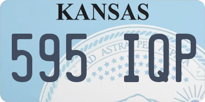 KS license plate 595IQP