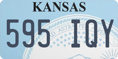 KS license plate 595IQY