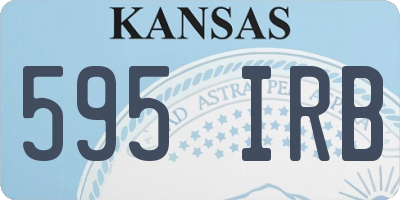 KS license plate 595IRB