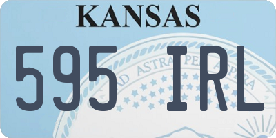KS license plate 595IRL
