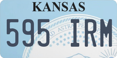 KS license plate 595IRM