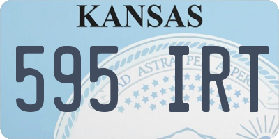 KS license plate 595IRT