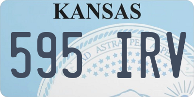 KS license plate 595IRV