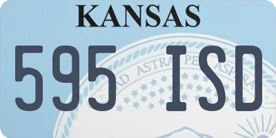 KS license plate 595ISD