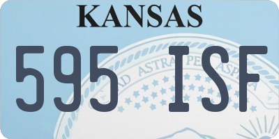 KS license plate 595ISF