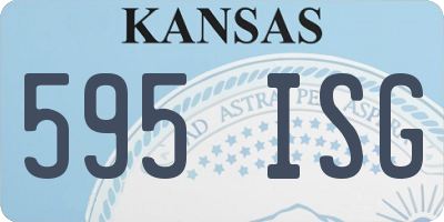 KS license plate 595ISG