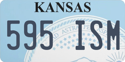 KS license plate 595ISM