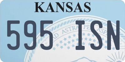KS license plate 595ISN