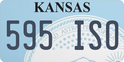 KS license plate 595ISO