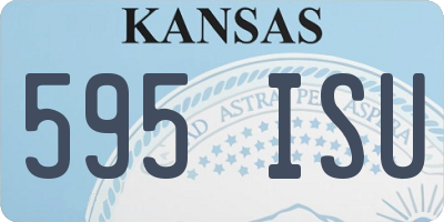 KS license plate 595ISU