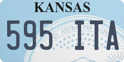 KS license plate 595ITA