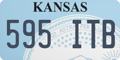 KS license plate 595ITB