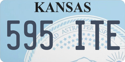 KS license plate 595ITE