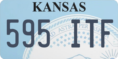KS license plate 595ITF