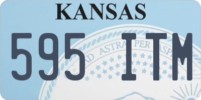 KS license plate 595ITM