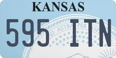 KS license plate 595ITN
