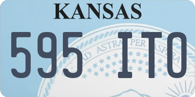 KS license plate 595ITO
