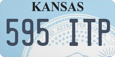 KS license plate 595ITP