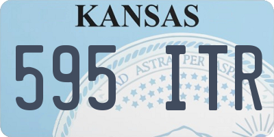 KS license plate 595ITR