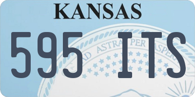 KS license plate 595ITS