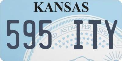 KS license plate 595ITY