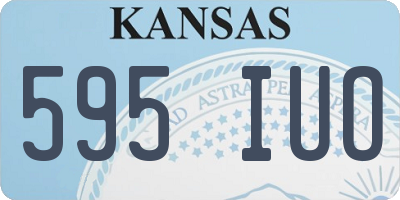 KS license plate 595IUO