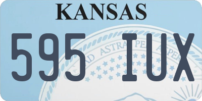 KS license plate 595IUX