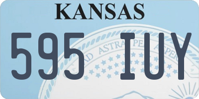 KS license plate 595IUY