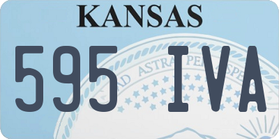 KS license plate 595IVA
