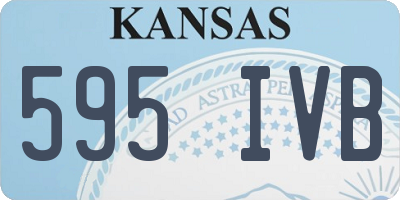 KS license plate 595IVB