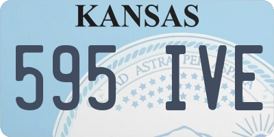 KS license plate 595IVE