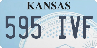 KS license plate 595IVF