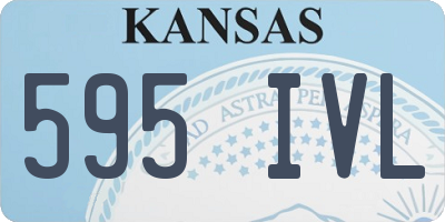 KS license plate 595IVL