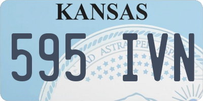 KS license plate 595IVN