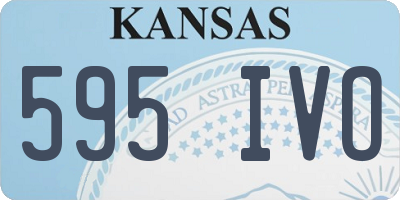 KS license plate 595IVO