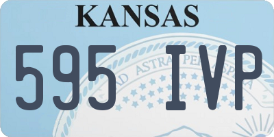 KS license plate 595IVP
